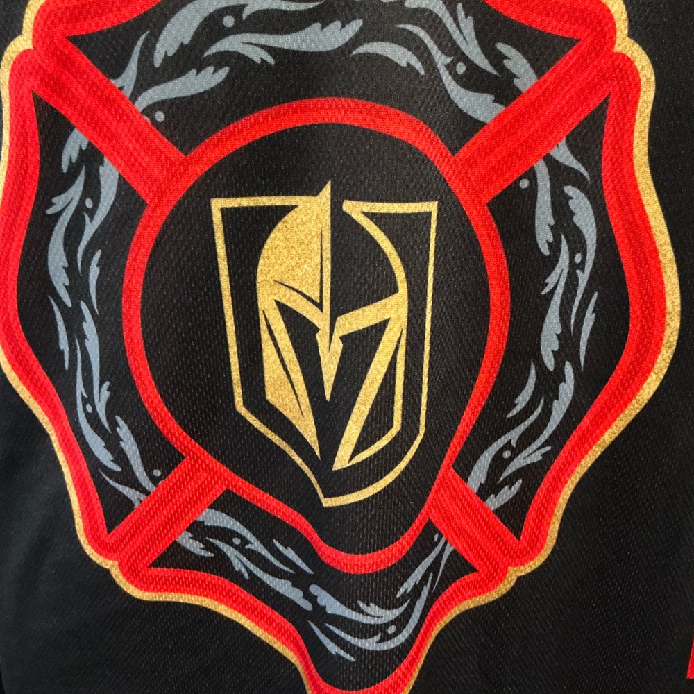 Vegas Golden Knights Sz 2XL Fire And Rescue Appreciation Day Hockey Jersey Shirt - Picture 4 of 10